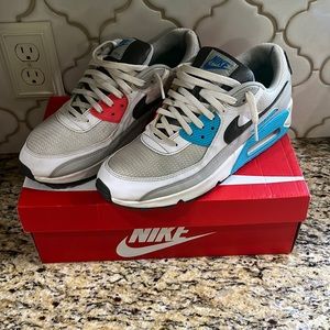 Men’s Air Max 90 Chlorine Blue/Fusion Red